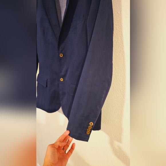 Mens Large Jachs New York Navy Jacket Coat Suit - Picture 4 of 14